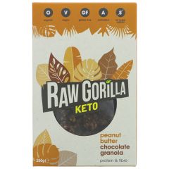 Raw Gorilla Peanut Butter Choc Granola - 6 x 250g (MX142)