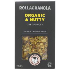 Rollagranola Organic & Nutty Granola - 6 x 400g (MX107)