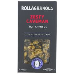 Rollagranola Zesty Caveman Granola - 6 x 300g (MX146)