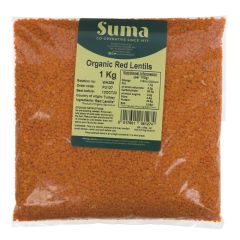 Suma Lentils - red split, organic - 1 kg (PU127)