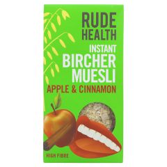 Rude Health Foods Instant Bircher Apple & Cinnam - 6 x 375g (MX140)