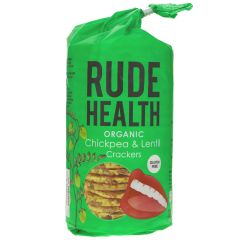 Rude Health Foods Chickpea & Lentil Crackers - 8 x 120g (BT147)