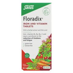 Floradix Floradix Iron/Vitamin Tablets - 1 x 84 tabs (MD021)