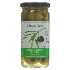 Organico Greek Green Olives - 6 x 230g (KJ342)