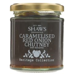 Shaws Caramelised Red Onion Chutney - 6 x 195g (KJ174)