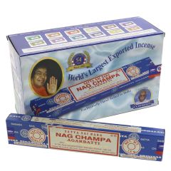 Siesta Crafts Satya Sai Nag Champa Incense - 12 x 15g (NF285)