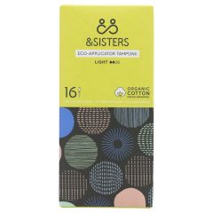 &sisters By Mooncup Eco Applicator Tampons - Light - 12 x 16  (NF090)