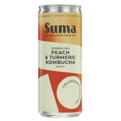 Suma Peach & Turmeric Kombucha - 24 x 250ml (JU172)