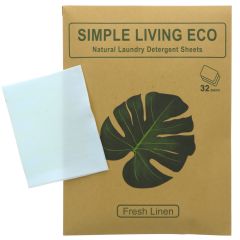 Simple Living Eco Laundry Detergent Sheet NonBio - 10 x 32 sht (HJ025)