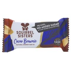 Squirrel Sisters Cacao Brownie Snack Bars  - 16 x 40g (KB422)