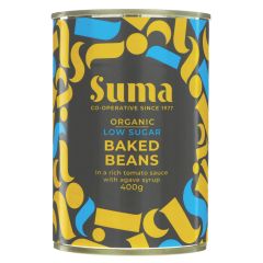 Suma Baked Beans - Low Sugar - 12 x 400g (VF800)