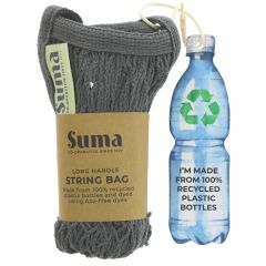 Suma String Bag-Lg Handles-Charcoal - 1 x bag (NF437)