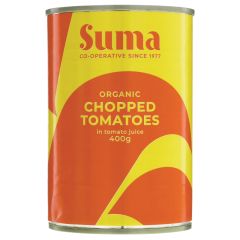 Suma Tomatoes - chopped, organic - 12 x 400g (LJ080)