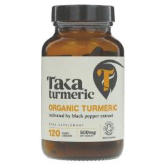 Taka Turmeric Blk Pepper Capsules - 1 x 120 cap (TE315)