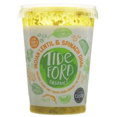 Tideford Organic Vegan Foods Lentil & Spinach Soup - 6 x 560g (CV782)