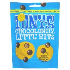 Tony's Chocolonely  Littl'Bits Dark Orange Cookie - 8 x 100g (KB862)
