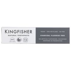 Kingfisher Toothpaste Charcoal Whitening - 12 x 100ml (DY416)