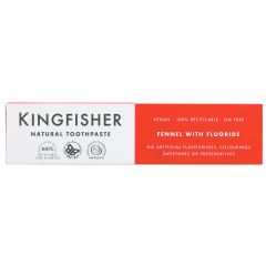 Kingfisher Toothpaste Fennel - 12 x 100ml (DY111)