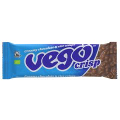Vego Chocolate & Rice Crisp Bar - 20 x 40g (KB669)