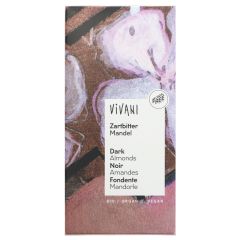 Vivani Organic Chocolate Dark Choc & Almonds - 10 x 100g (KB851)