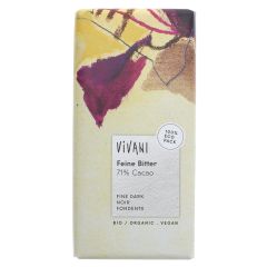 Vivani Organic Chocolate 71% Dark Chocolate - 10 x 100g (KB485)