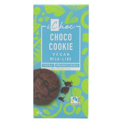 Ichoc Organic Chocolate  Choco Cookie - 10 x 80g (KB882)