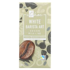Ichoc Organic Chocolate White Barista Art - 10 x 80g (KB582)