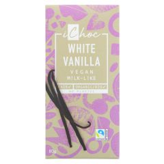 Ichoc Organic Chocolate  White Vanilla - 10 x 80g (KB898)