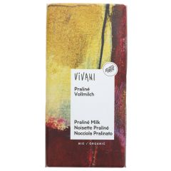 Vivani Organic Chocolate Milk Choc & Praline Filling - 10 x 100g (KB480)