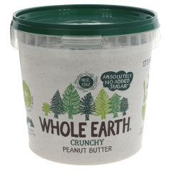 Whole Earth Peanut Butter-crunchy original - 2 x 1kg (GH115)