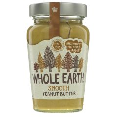 Whole Earth Peanut Butter -smooth original - 6 x 340g (GH084)