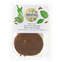 Biona Quinoa & Broad Bean Burger - 8 x 150g (CV319)