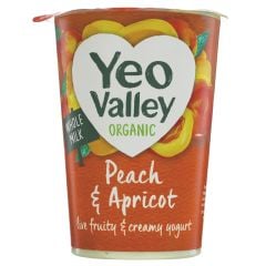 Yeo Valley Apricot & Peach Yoghurt - 6 x 450g (CV366)