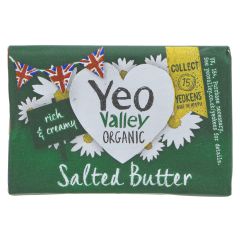 Yeo Valley Slightly Salted Organic Butter - 20 x 200g (CV304)