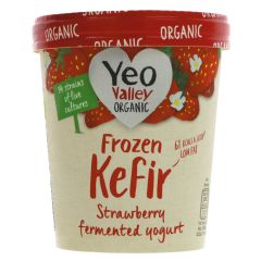 Yeo Valley Strawberry Kefir Ice Cream - 6 x 480ml (XL158)