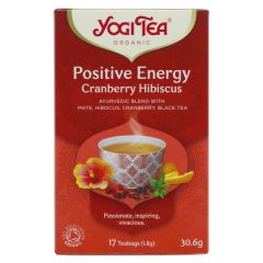 Yogi Tea Positive Energy Cranberry Hib - 6 x 17 bags (TE252)
